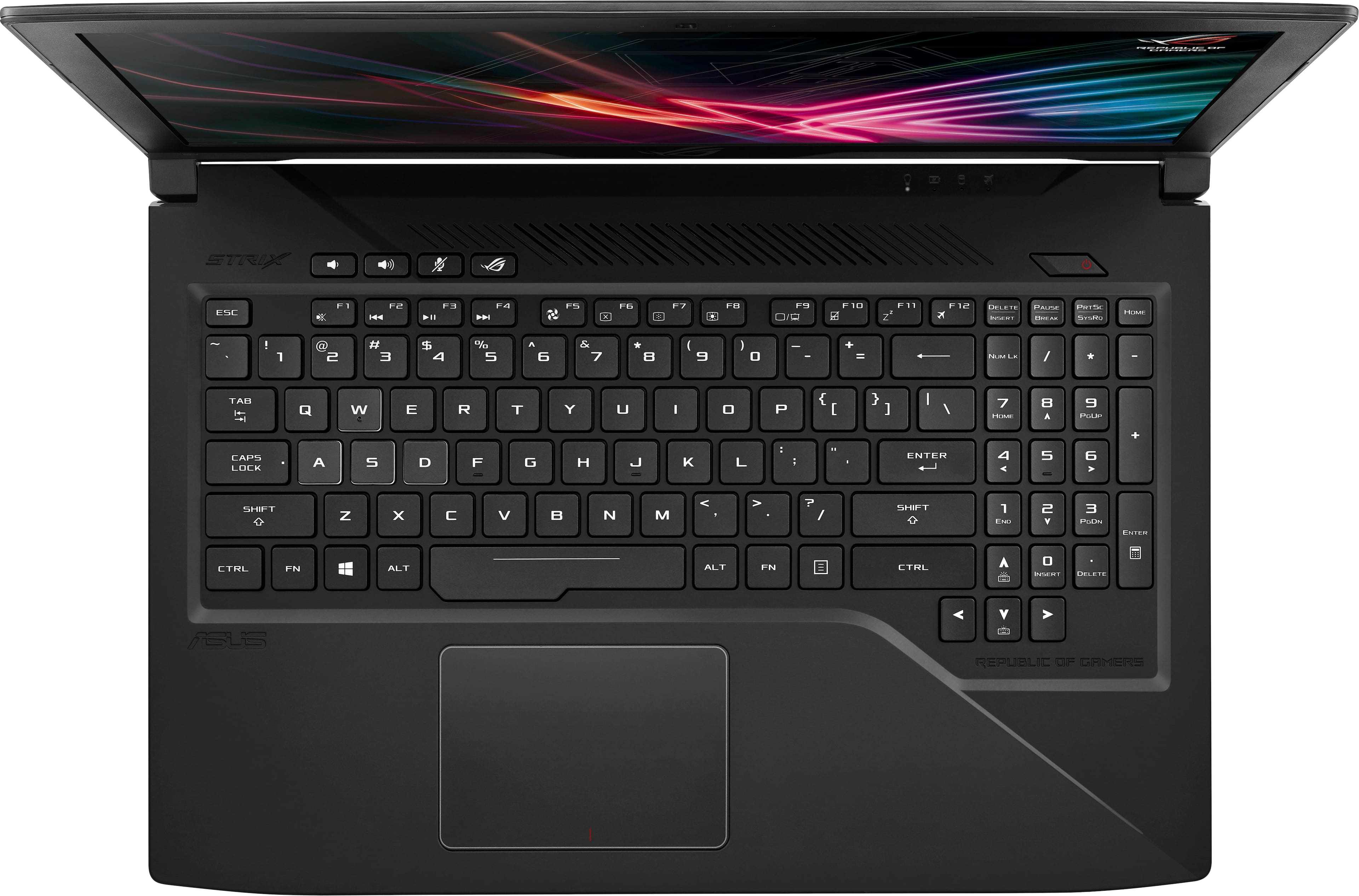 Alt View 7. ASUS - 15.6" Laptop - Intel Core i7 - 16GB Memory - NVIDIA GeForce GTX 1060 - 1TB Hard Drive + 128GB Solid State Drive - Soft touch black.