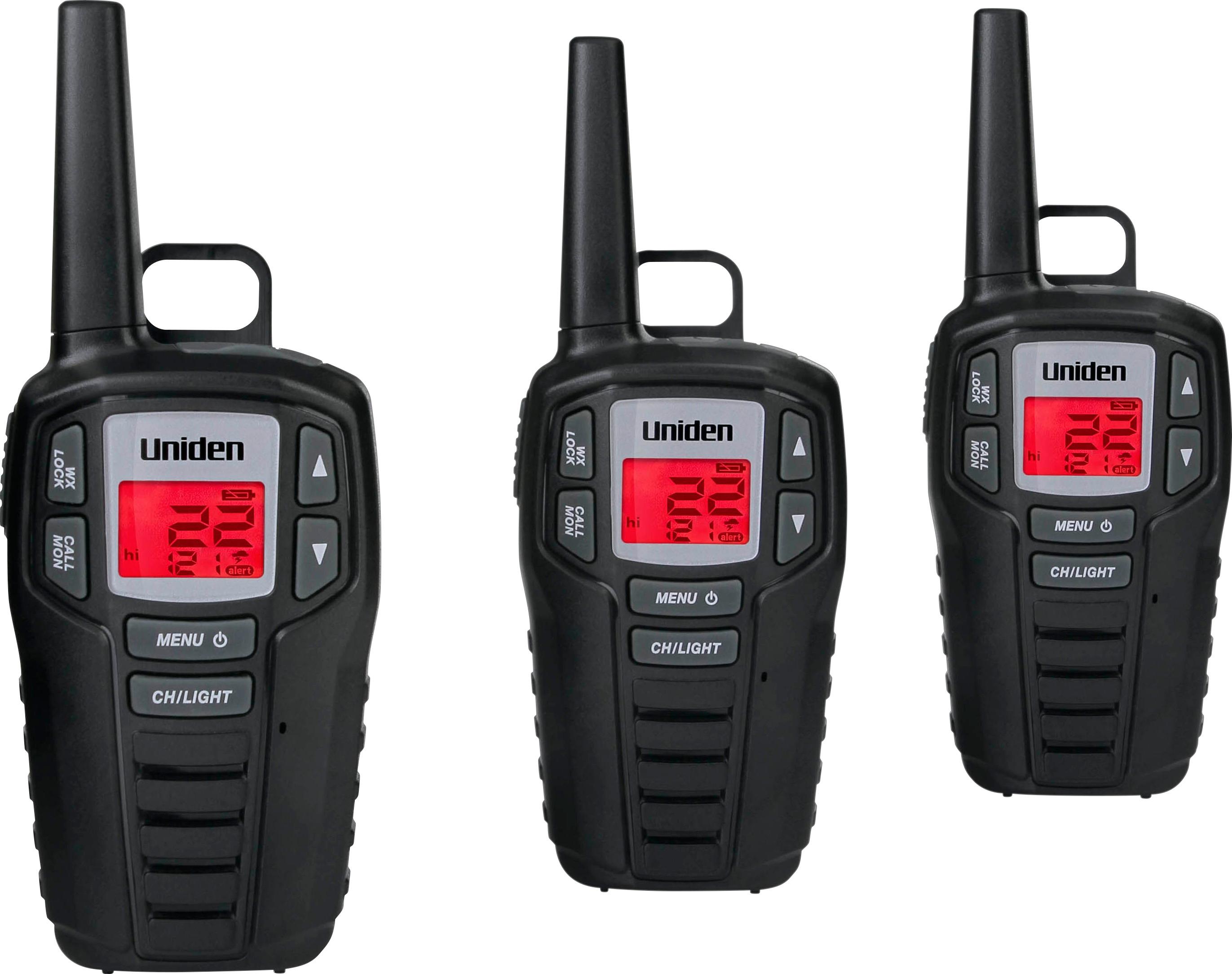 Uniden GMRS 30-Mile, 22-Channel GMRS 2-Way Radios Black SX307-3C Best Buy