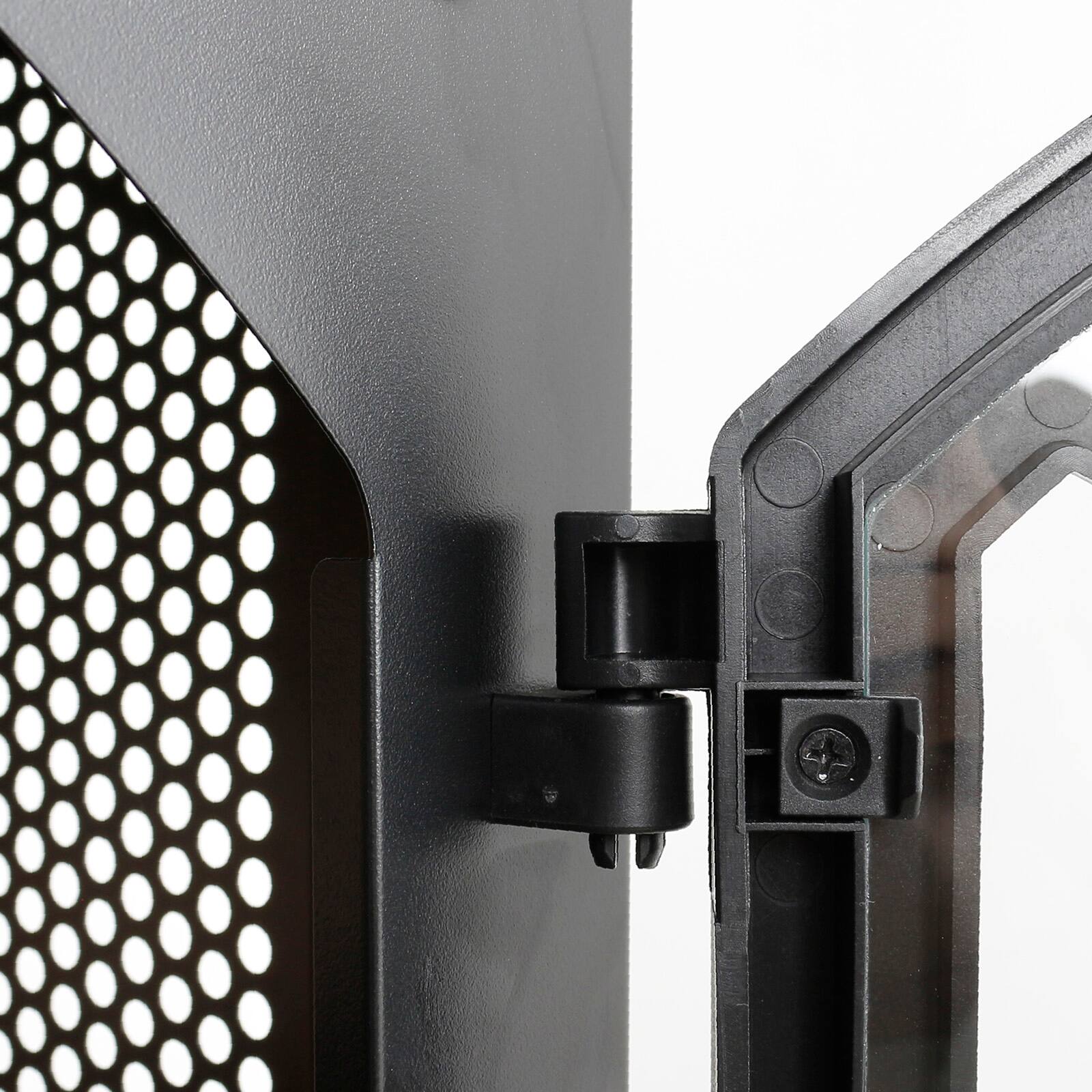 Alt View 7. Chateau Abodes - 24" Freestanding Electric Fireplace with Remote, Timer, Adjustable Brightness & Thermostat, 1500W - Black-Brick Wall.