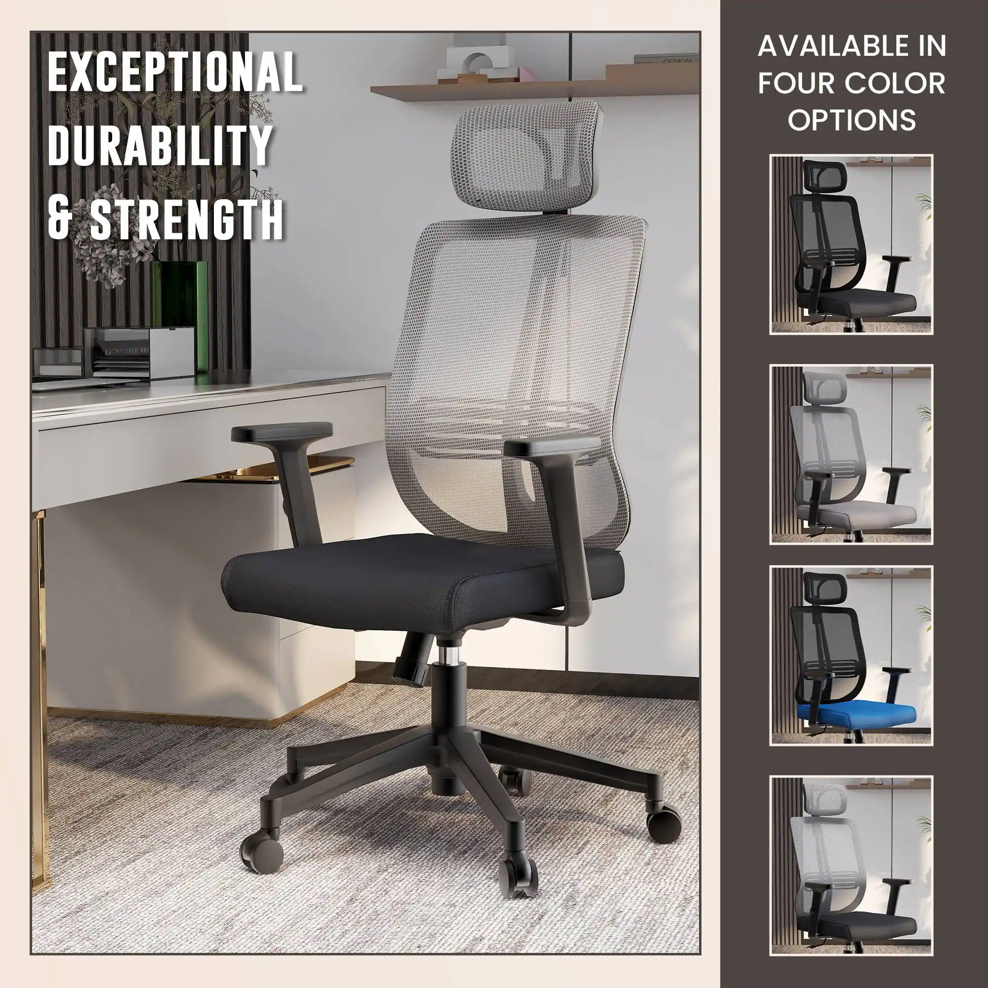 EXCEPTIONAL DURABILITY & STRENGTH

AVAILABLE IN FOUR COLOR OPTIONS