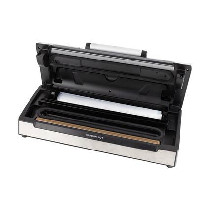 Front. Nesco - 120-Watt Deluxe Vacuum Sealer VS-15S - Silver.