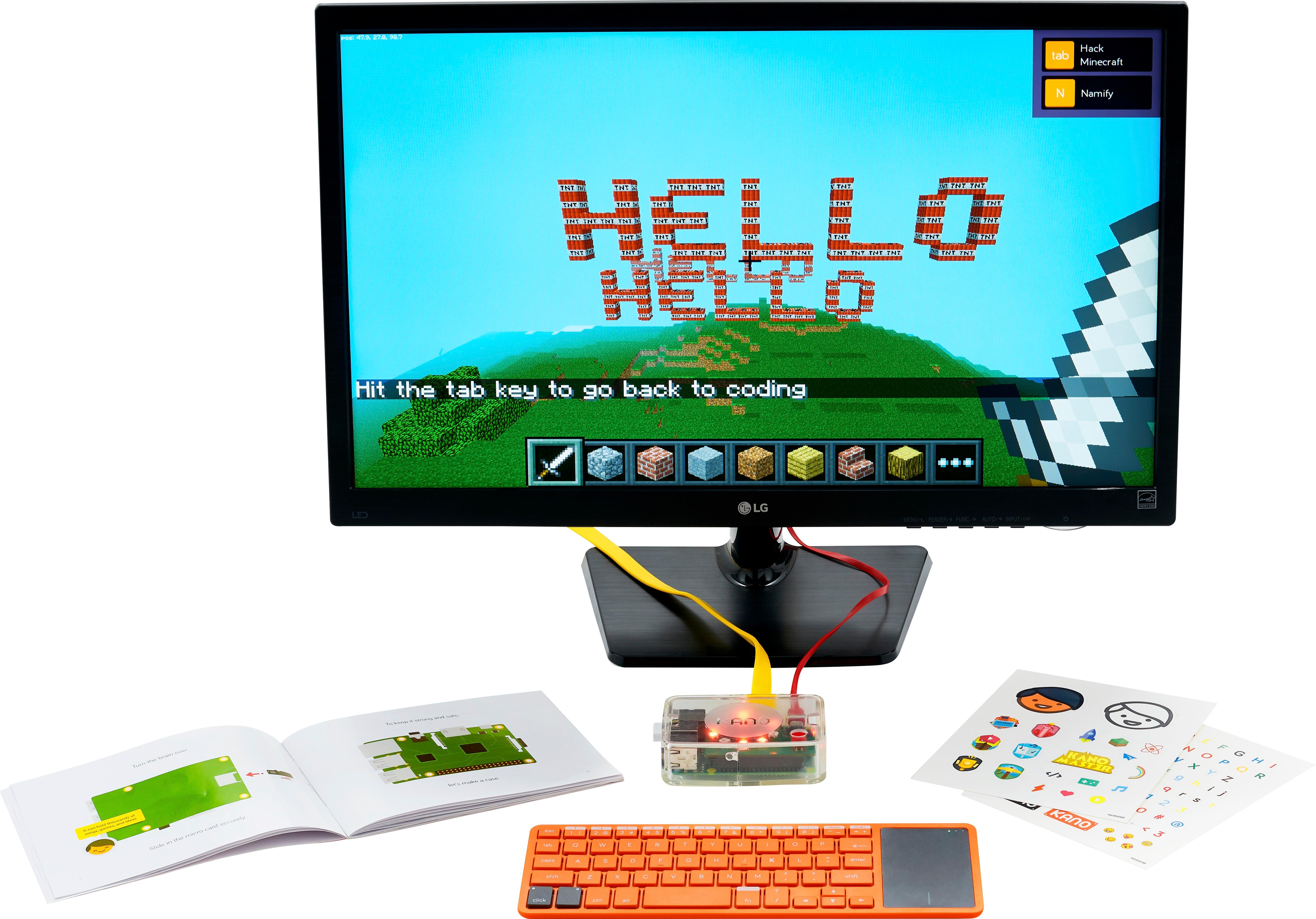 Learn To Code Teach Kids How To Program Kano Computer Kit Hack Minecraft! 