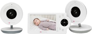 Project Nursery - Video Baby Monitor with (2) Cameras and 4.3" Screen - White - Front_Zoom