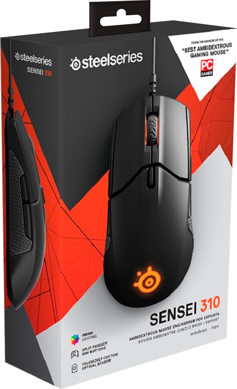 Best Buy: Sensei 310 Wired Optical Gaming Mouse with RGB Lighting Black 62432