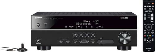 Yamaha - 650W 5.1-Ch. 4K Ultra HD and 3D Pass-Through A/V Home Theater Receiver - Black-Front_Standard 