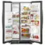 Left. Whirlpool - 21.4 Cu. Ft. Side-by-Side Refrigerator - Black.