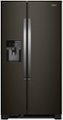 Whirlpool - 21.4 Cu. Ft. Side-by-Side Refrigerator - Black Stainless Steel