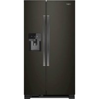 Whirlpool - 21.4 Cu. Ft. Side-by-Side Refrigerator - Black Stainless Steel - Front_Zoom