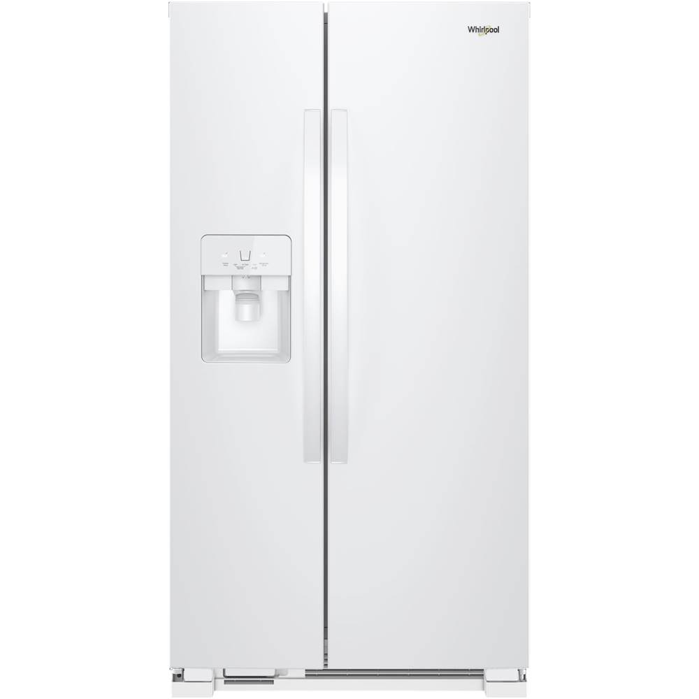 Whirlpool - 21.4 Cu. Ft. Side-by-Side Refrigerator - White