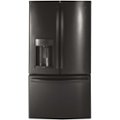GE Profile - 27.7 Cu. Ft. French Door Refrigerator with Hands-Free AutoFill - Black Stainless Steel
