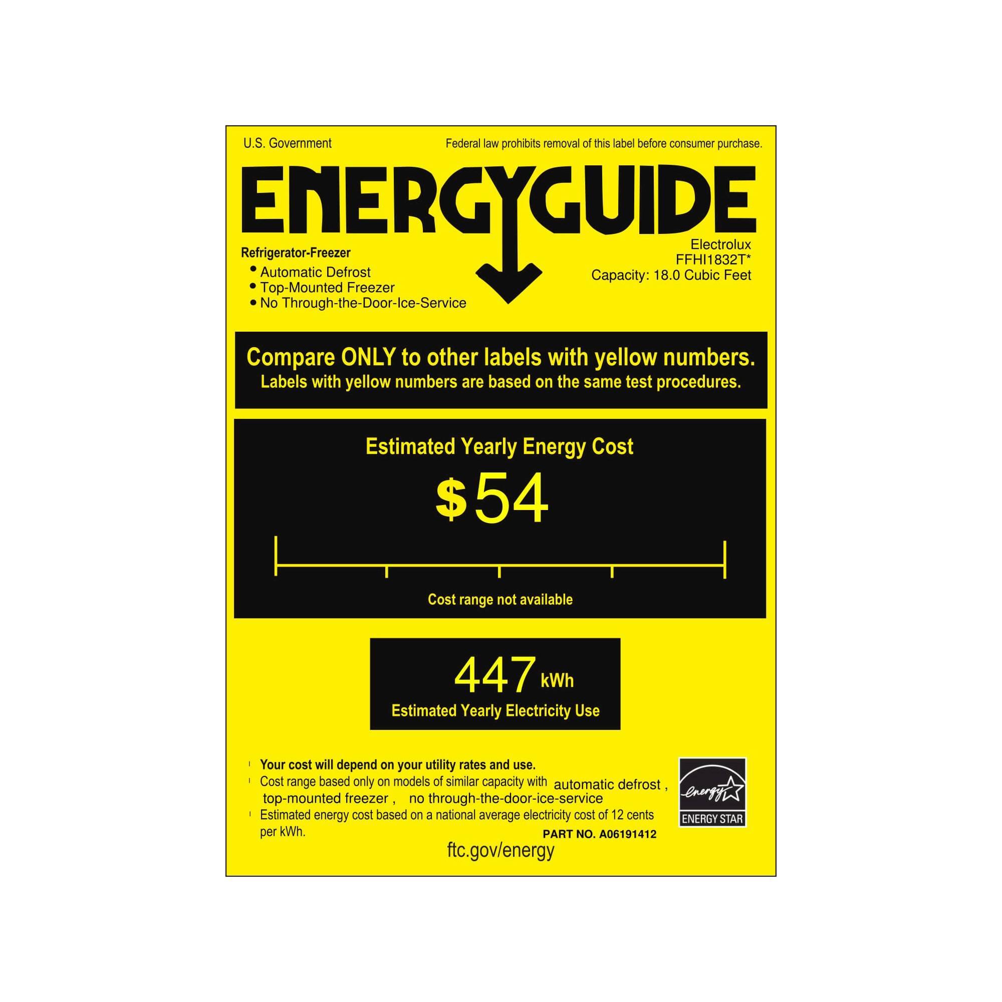 Best Buy Frigidaire 18 Cu. Ft. TopFreezer Refrigerator Pearl FFHI1832TP