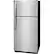 Left. Frigidaire - 18 Cu. Ft. Top-Freezer Refrigerator - Stainless steel.