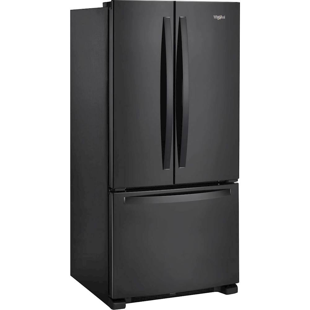 Whirlpool 22.1 Cu. Ft. French Door Refrigerator Black WRF532SMHB - Best Buy