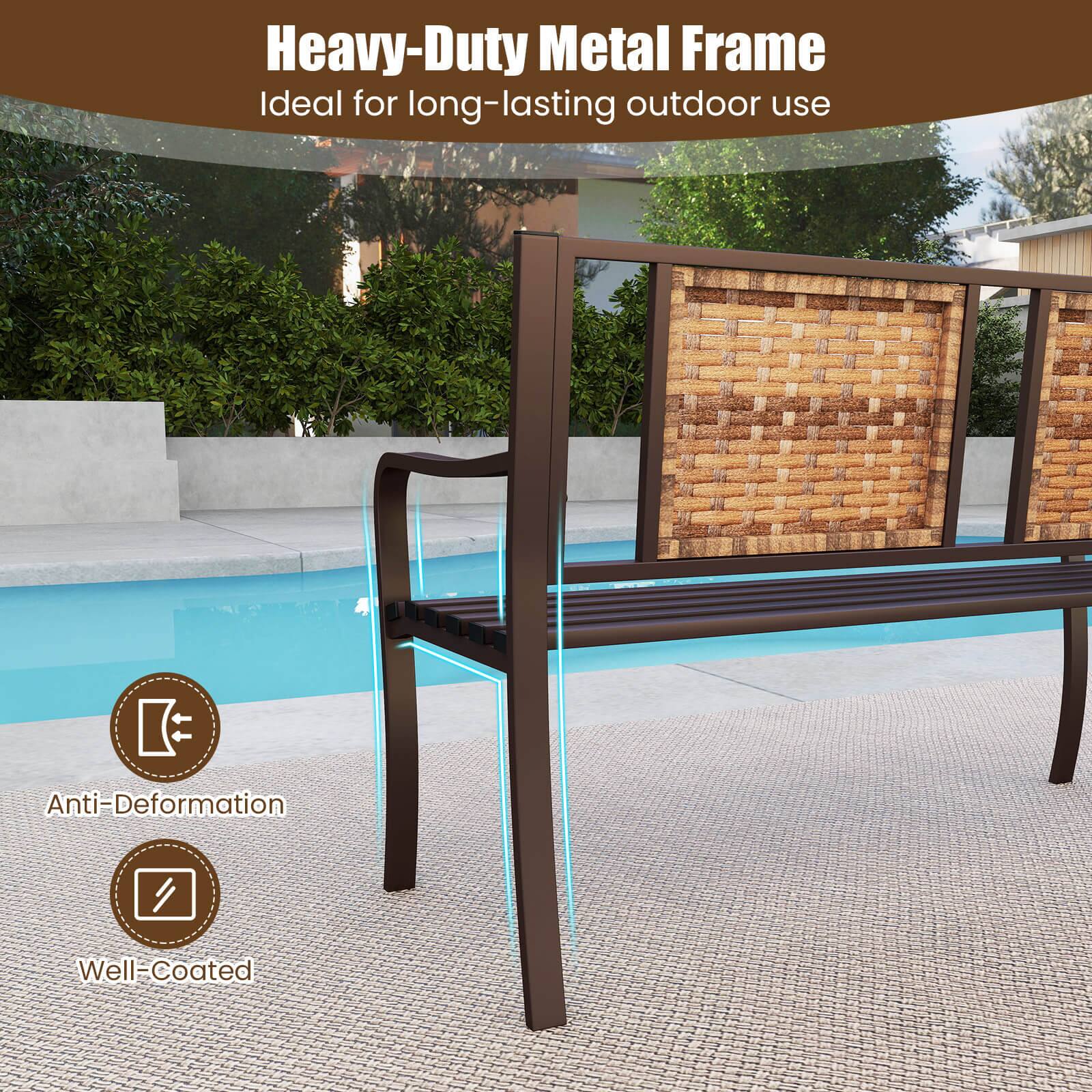 Heavy-Duty Metal Frame  
Ideal for long-lasting outdoor use  

Anti-Deformation  
Well-Coated