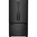 Front. Whirlpool - 25.2 Cu. Ft. French Door Refrigerator - Black.