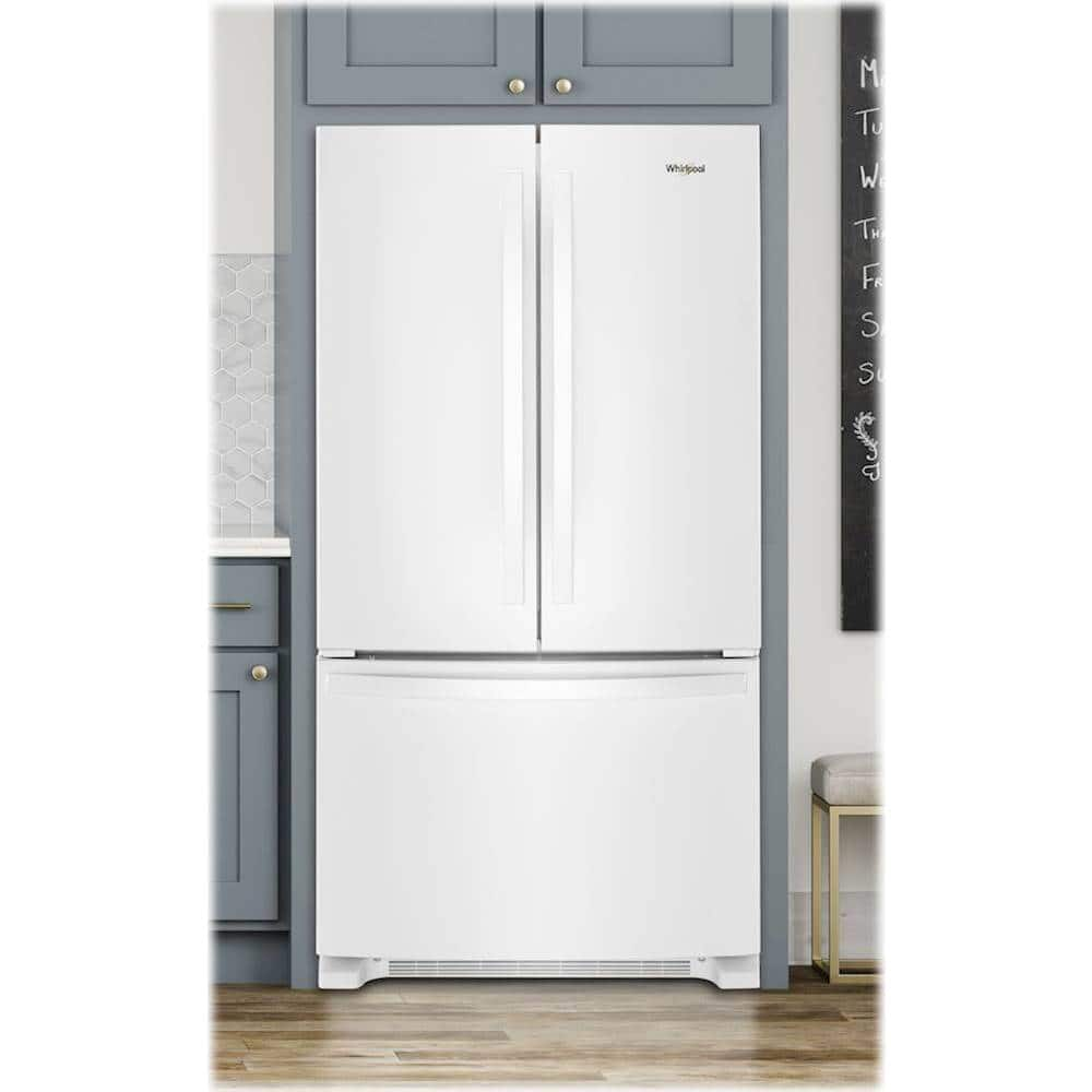 Whirlpool 25 2 Cu Ft French Door Refrigerator White WRF535SMHW Best Buy   6079100cv15d 