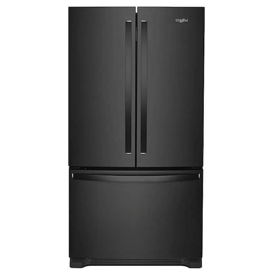 Whirlpool 20 Cu Ft French Door Counter Depth Refrigerator Black Wrf540cwhb Best Buy
