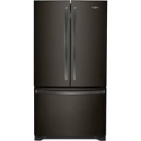 Whirlpool - 20 cu. ft. French Door Refrigerator with Counter Depth Design - Black Stainless Steel - Front_Zoom