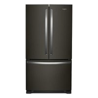 Whirlpool - 20 cu. ft. French Door Refrigerator with Counter Depth Design - Black Stainless Steel - Front_Zoom