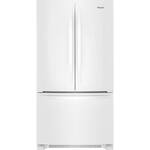 Whirlpool - 20 Cu. Ft. French Door Counter-Depth Refrigerator - White - Front_Standard