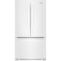 Whirlpool - 20 cu. ft. French Door Refrigerator with Counter Depth Design - White - Front_Zoom