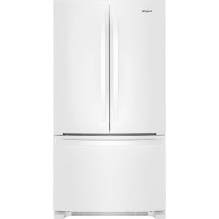 Whirlpool - 20 cu. ft. French Door Refrigerator with Counter Depth Design - White