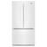 Front. Whirlpool - 20 cu. ft. French Door Refrigerator with Counter Depth Design - White.