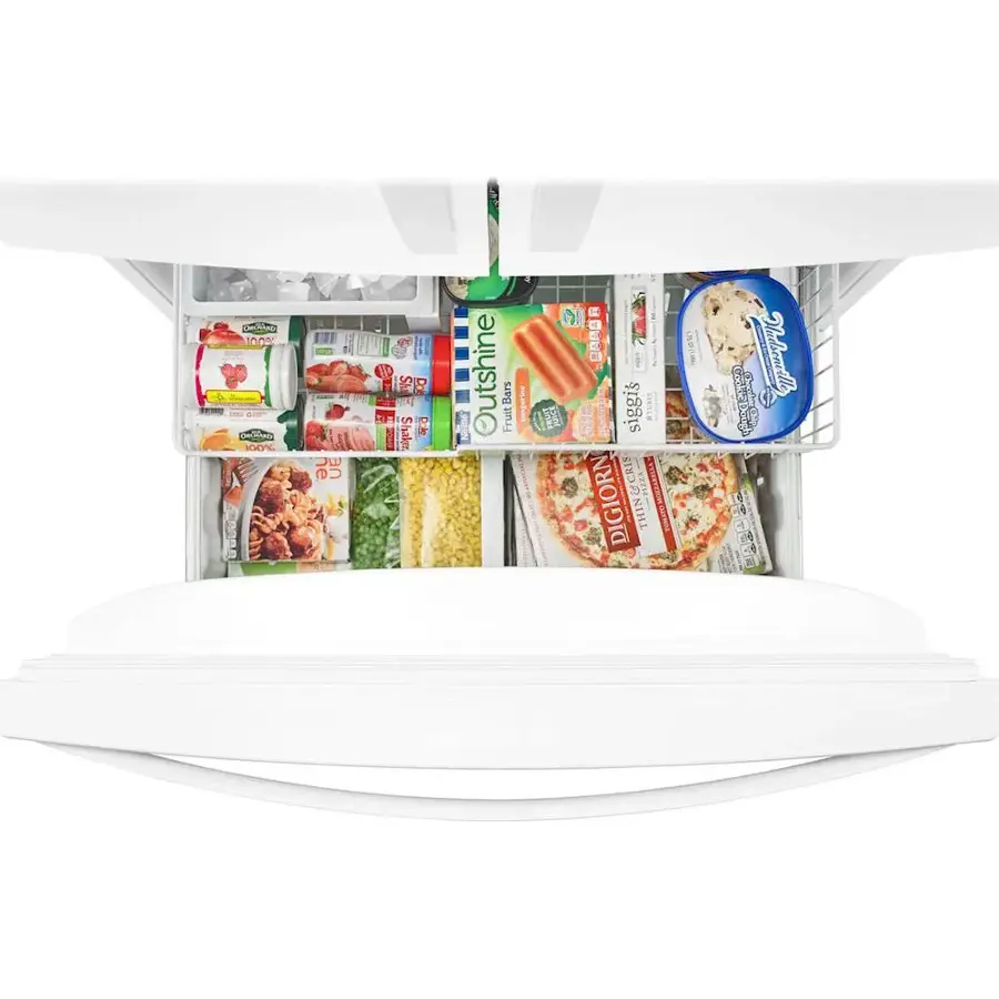 Alt View 2. Whirlpool - 20 cu. ft. French Door Refrigerator with Counter Depth Design - White.