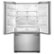 Angle Zoom. Whirlpool - 20 cu. ft. French Door Refrigerator with Counter Depth Design - Stainless Steel.