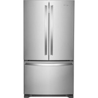Whirlpool - 20 cu. ft. French Door Refrigerator with Counter Depth Design - Stainless Steel - Front_Zoom
