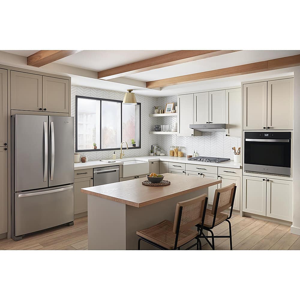 Alt View 13. Whirlpool - 20 cu. ft. French Door Refrigerator with Counter Depth Design - Stainless steel.