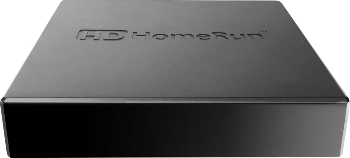Front. HDHomeRun - CONNECT DUO Tuner FREE Live OTA TV - Black.