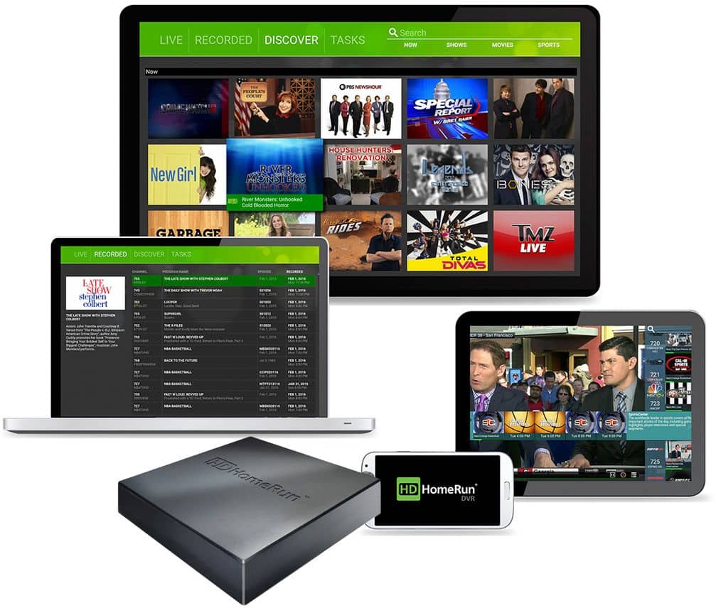 Alt View 20. HDHomeRun - CONNECT DUO Tuner FREE Live OTA TV - Black.