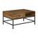 Angle. CorLiving - Fort Worth Wood Grain Finish Lift Top Coffee Table - Brown.