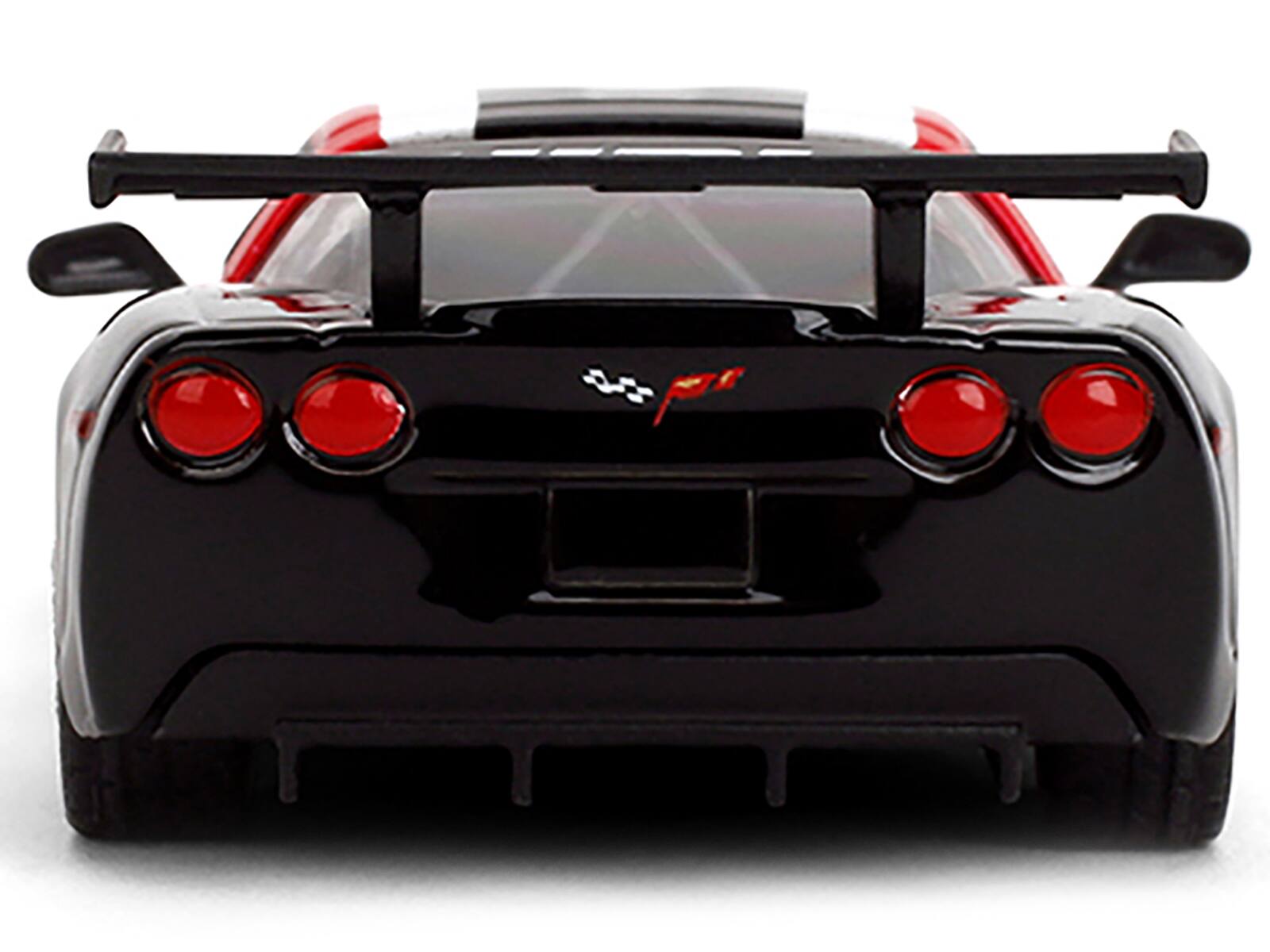Alt View 4. Majorette - 2005 Chevrolet Corvette C6R #16 White with Black and Red Graphics "Collection" Series 1/64 Model Car by Majorette - Multicolor.