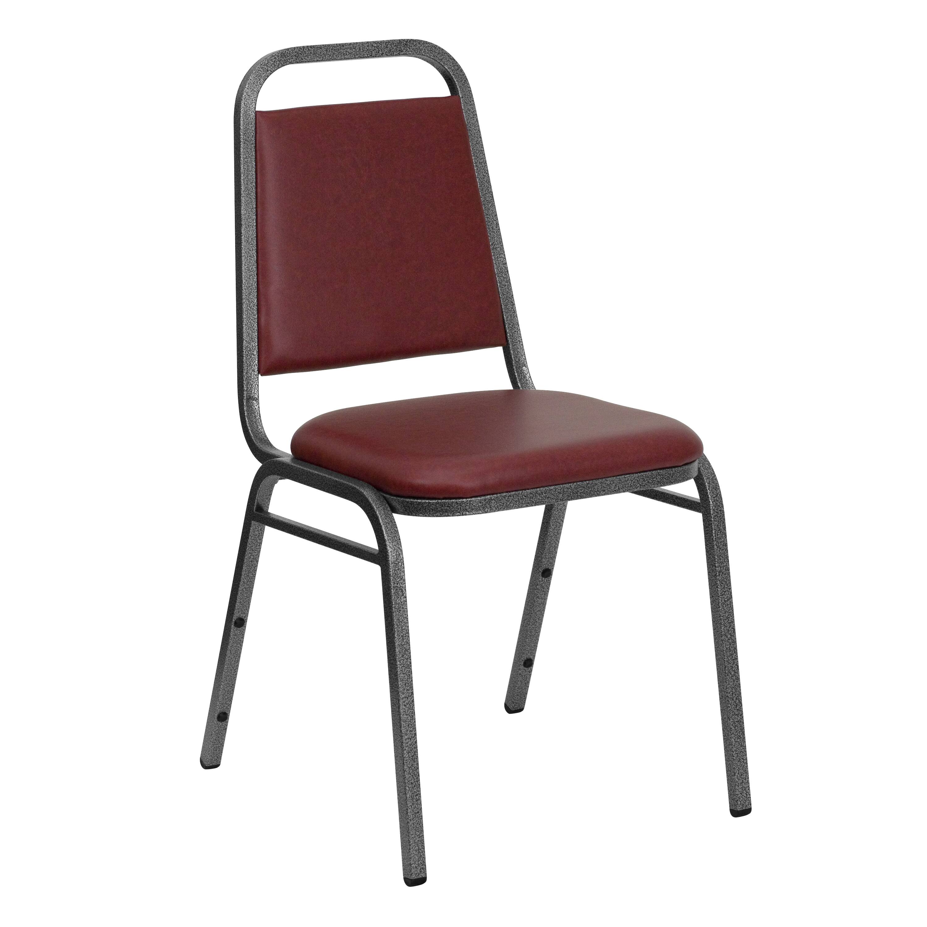 Burgundy Vinyl/Silver Vein Frame