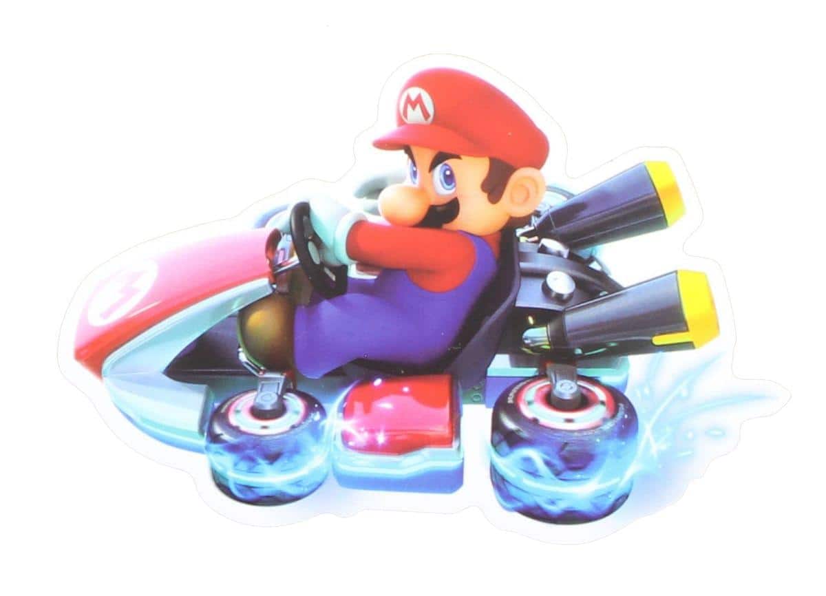 Just Funky - Mario Kart 4-Inch Auto Magnet - Multi-Color