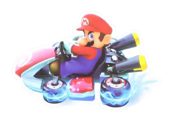 Front. Just Funky - Mario Kart 4-Inch Auto Magnet - Multi-Color.
