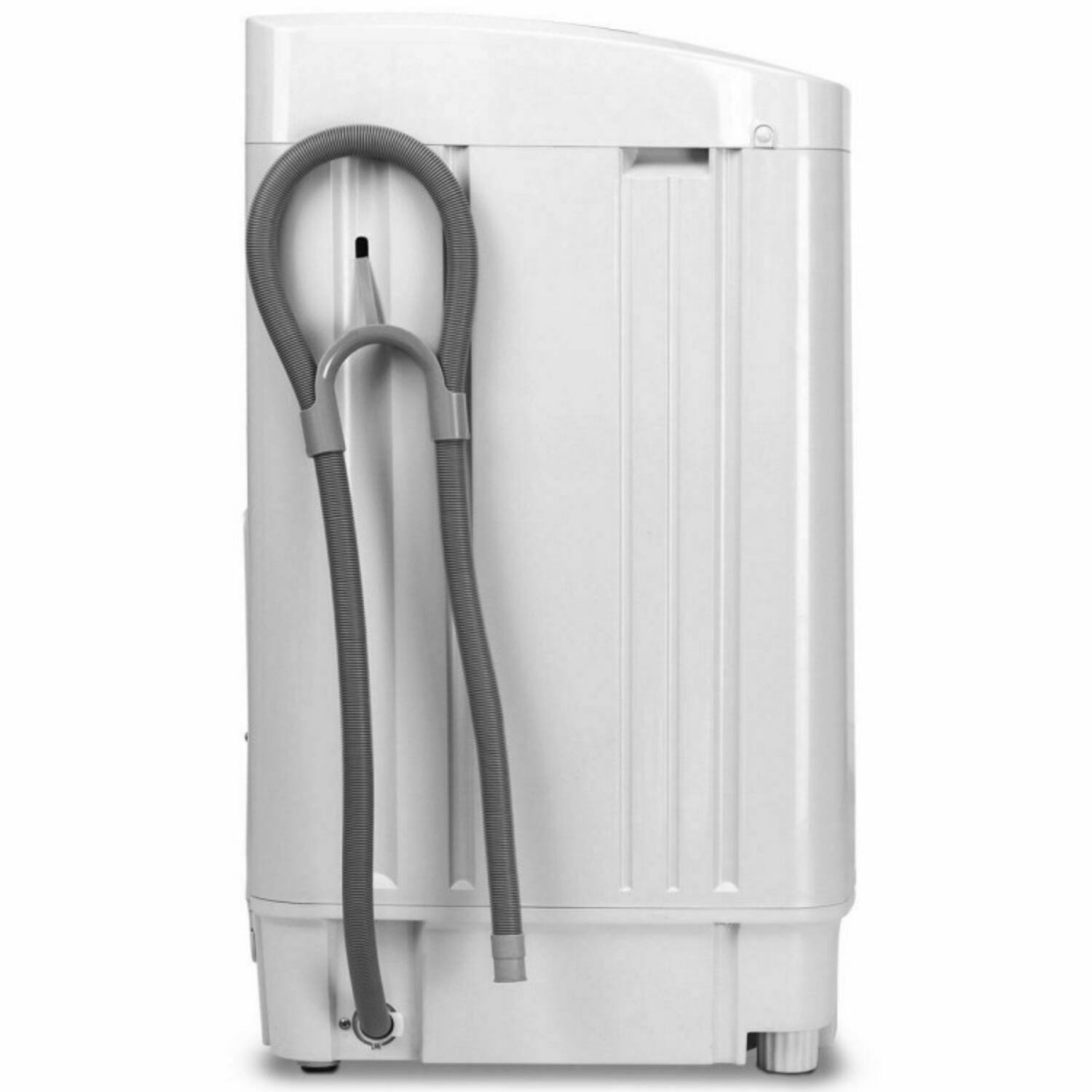 Alt View 4. LUCKY ONE - 12 lbs Freestanding Portable Mini Automatic Washer with 10 Programs - Gray.