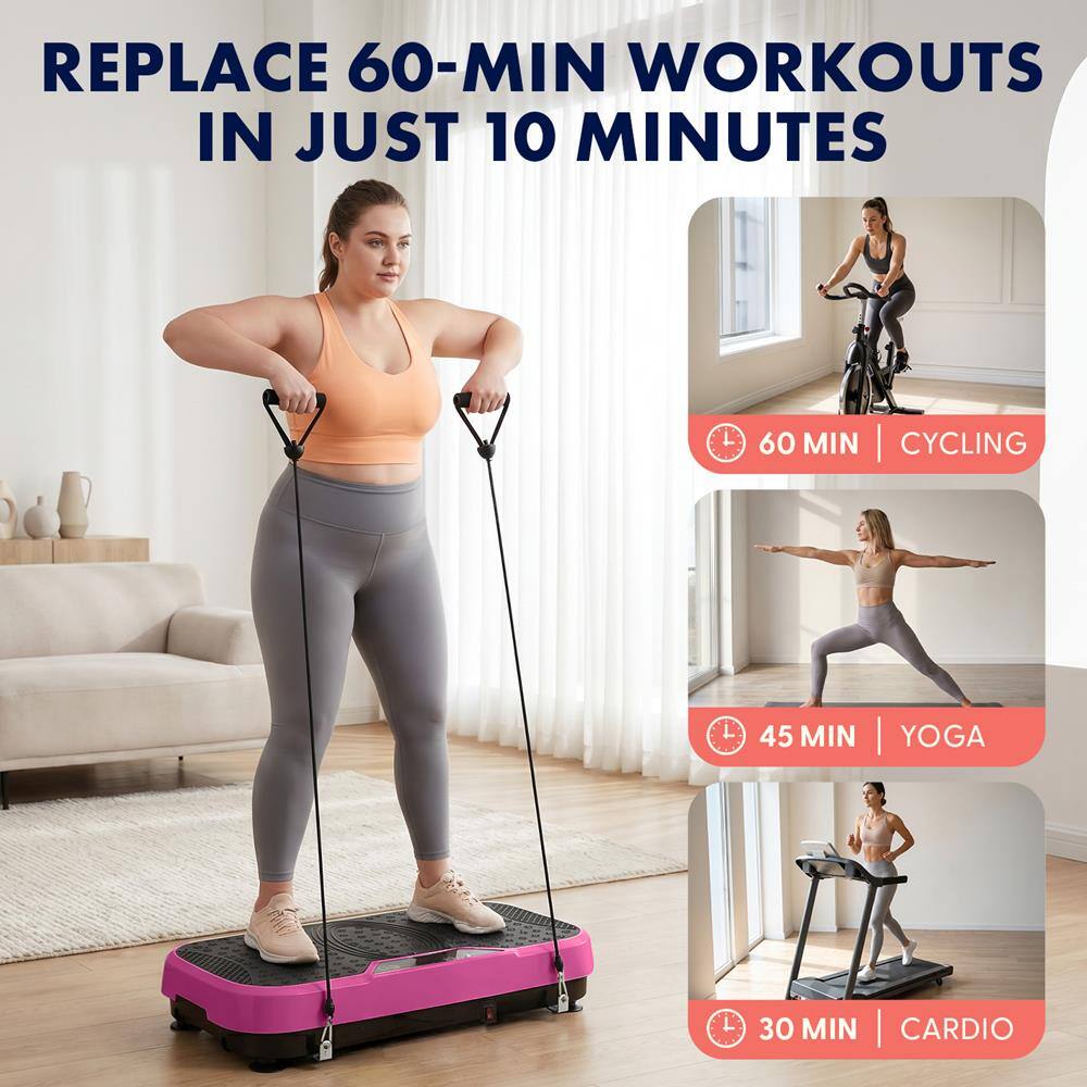 REPLACE 60-MIN WORKOUTS IN JUST 10 MINUTES

60 MIN | CYCLING

45 MIN | YOGA

30 MIN | CARDIO