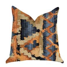 Front. Plutus Brands - Sachi Love Luxury Throw Pillow In Colors - Double sided 18" x 18" - Multi.