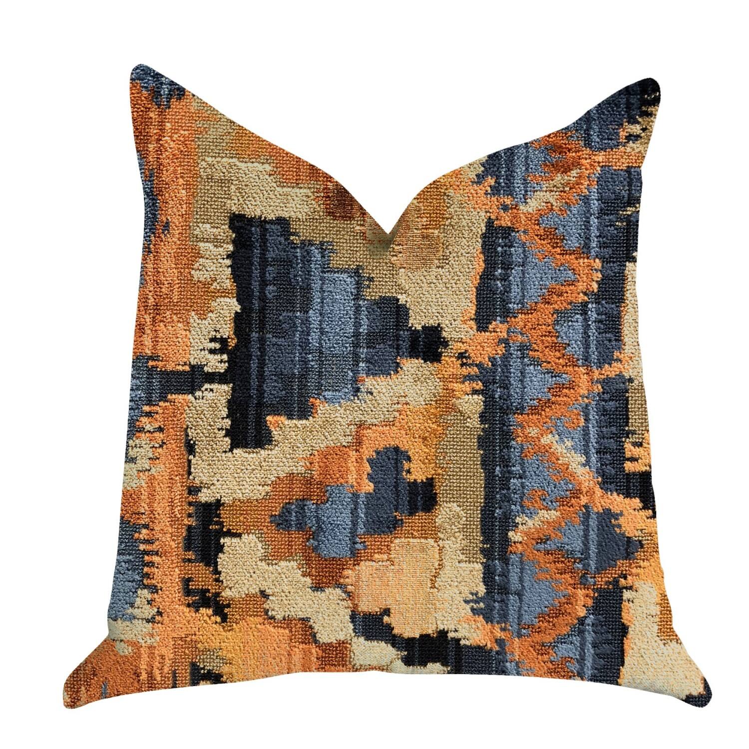 Front. Plutus Brands - Sachi Love Luxury Throw Pillow In Colors - Double sided 18" x 18" - Multi.