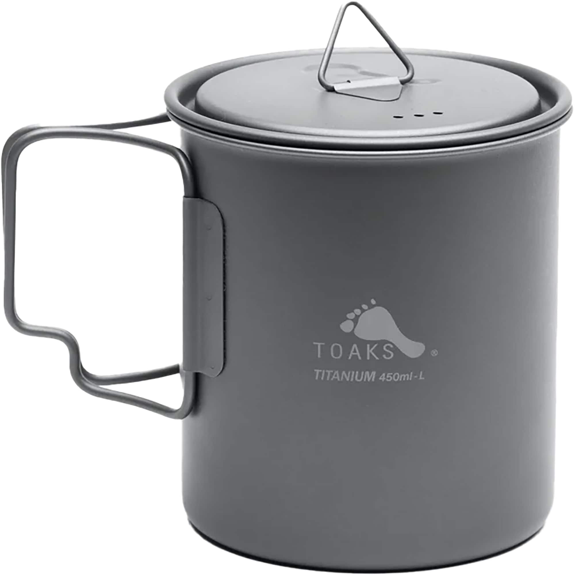 TOAKS - 450ml Ultralight Titanium Cup with Lid - CUPLID450 - Outdoor Camping - Gray price history on PriceWatchPro