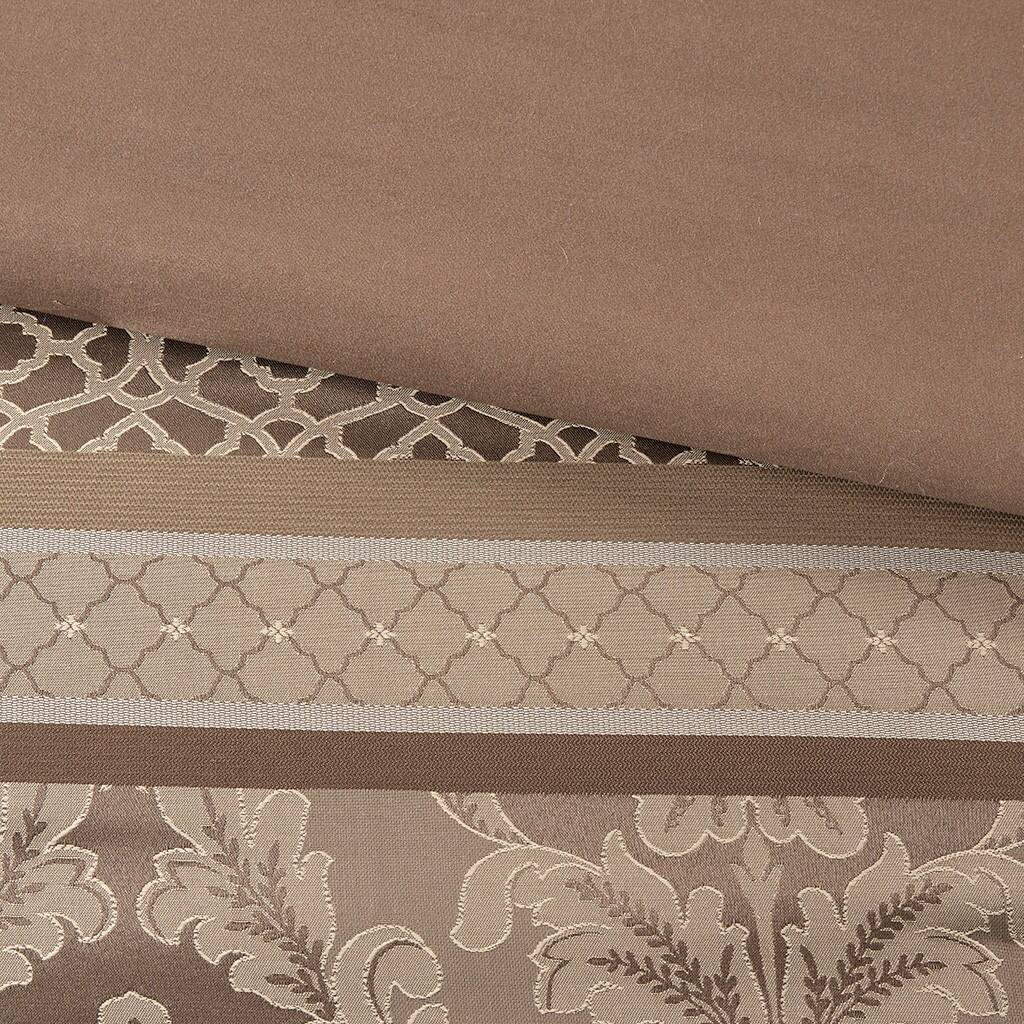 Alt View 5. Gracie Mills - Gracie Mills Bruce 7-Piece Jacquard Comforter Set - Brown/Gold.