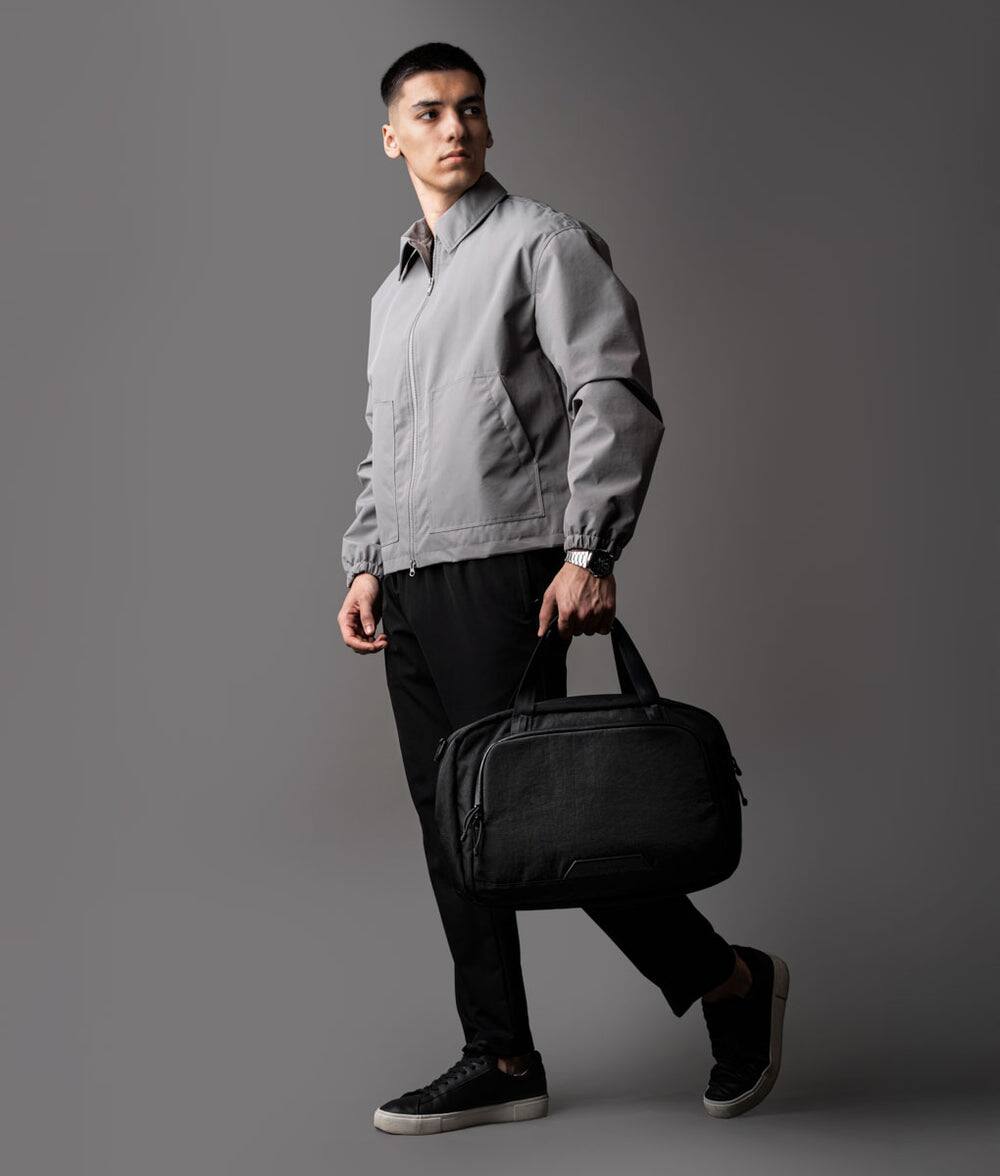 Angle. ALPAKA - Bravo Brief 16 Inch Laptop Briefcase,Messenger Bag for Men and Women, Business Shoulder Bag for Work Travel - Black Axoflux 400D Ripstop Nylon.