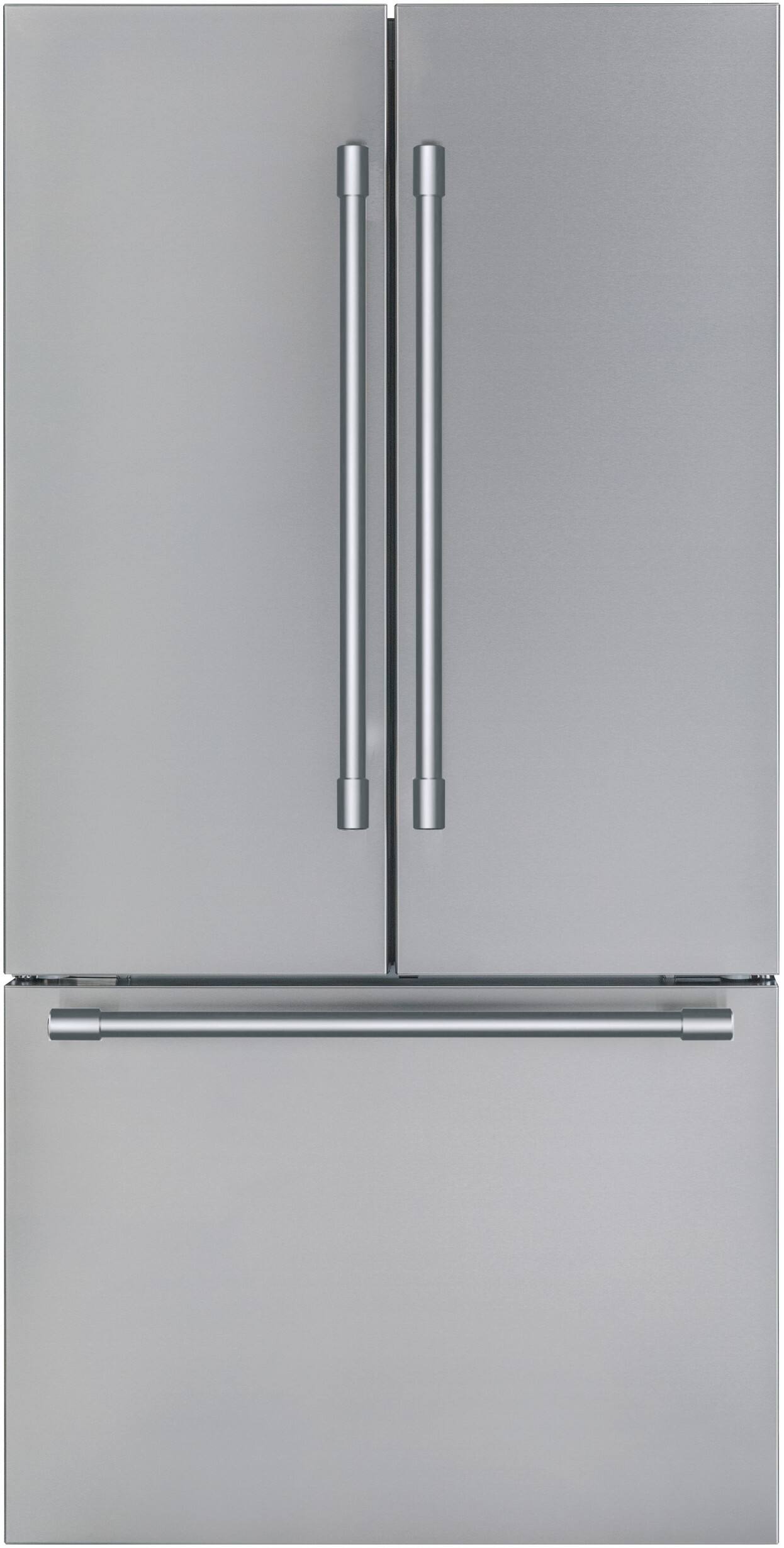 Front. Thermador - Professional 20.8 cu. Ft. French Door Bottom Freezer Counter-Depth Smart Refrigerator with ThermaFresh - Stainless Steel.