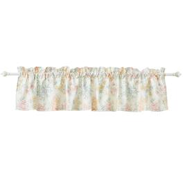 Greenland Home Fashions - Chloe Light Filtering Semi Sheer 3" Rod Pocket Window Valance 84" x 16" - Pastel