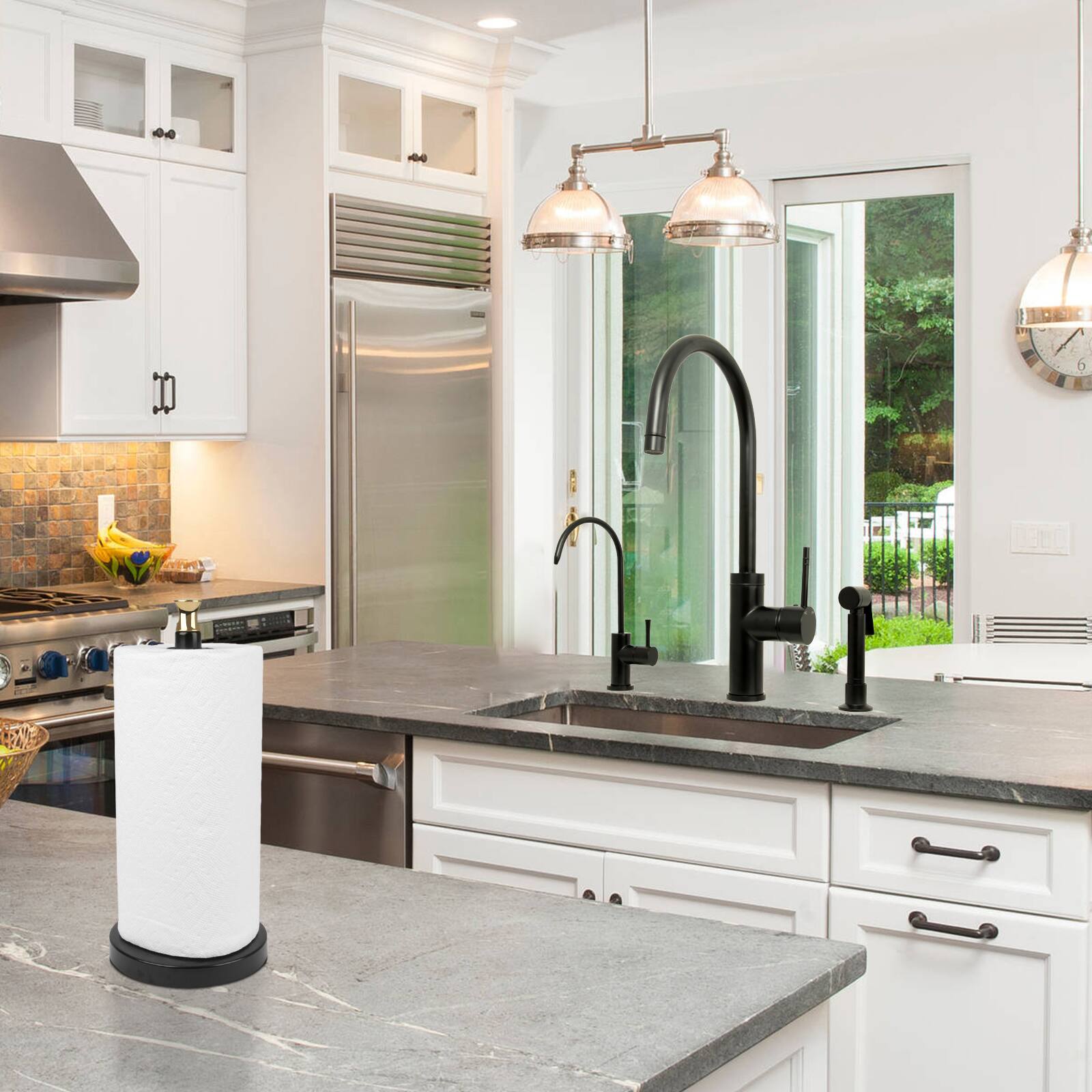 Alt View 6. Akicon - Akicon Solid Brass One-Handle Kitchen Drinking Water Filter Faucet in Matte Black - Matte Black.