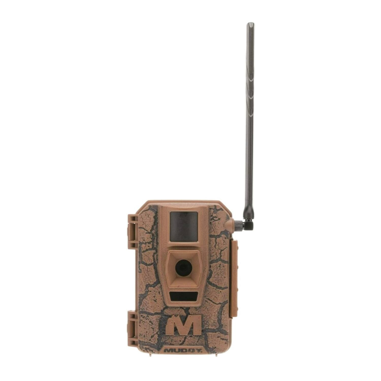Angle. Muddy - Muddy Mitigator 2.0 24MP Dual Carrier Cellular Brown Trail Camera 2 Pack.