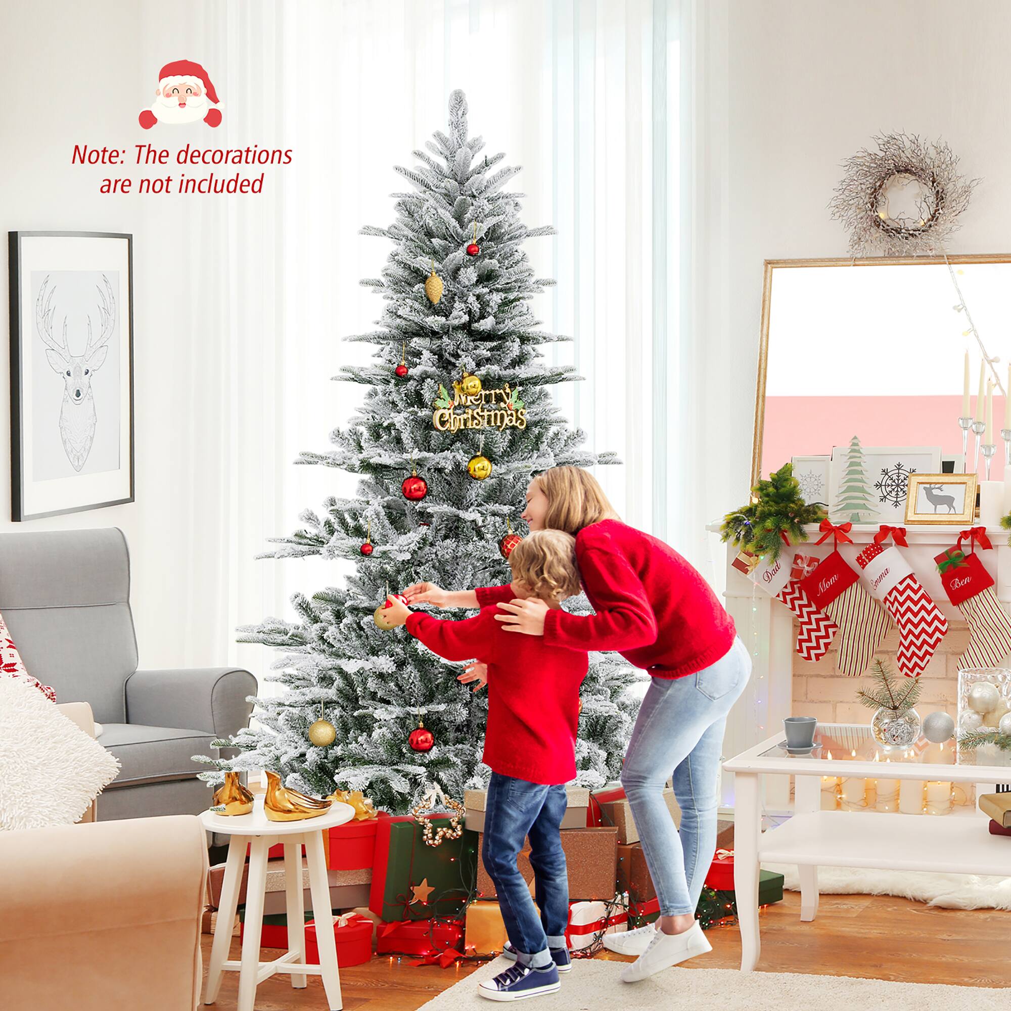 Note: The decorations are not included